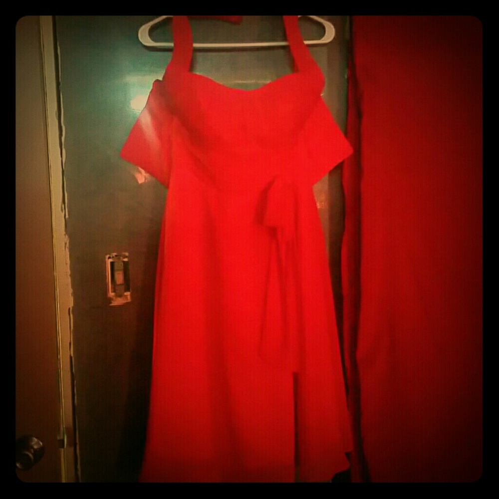 Red semi formal dress new with tags